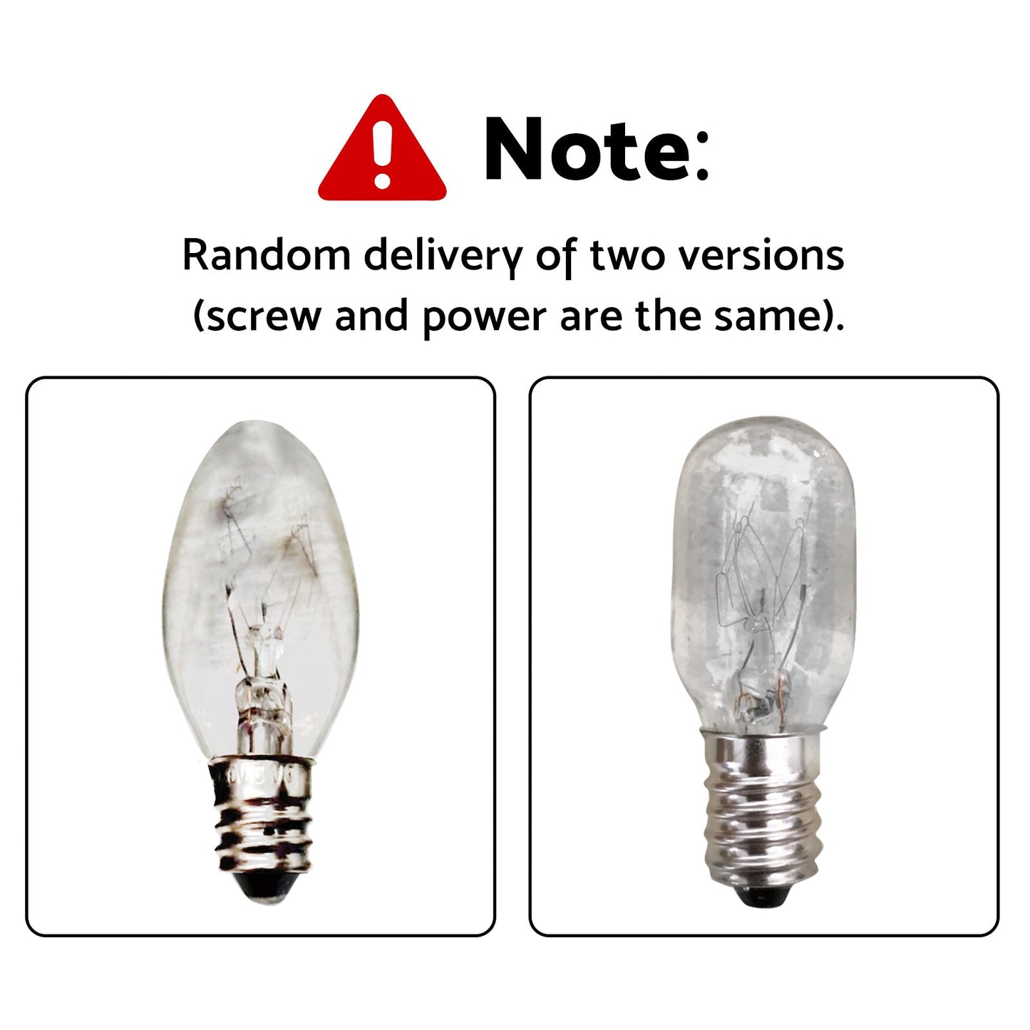 8x 7W/10W 240V E12/E14 Clear Bulbs Suitable For Night Light Replacement Warm Yellow Light.