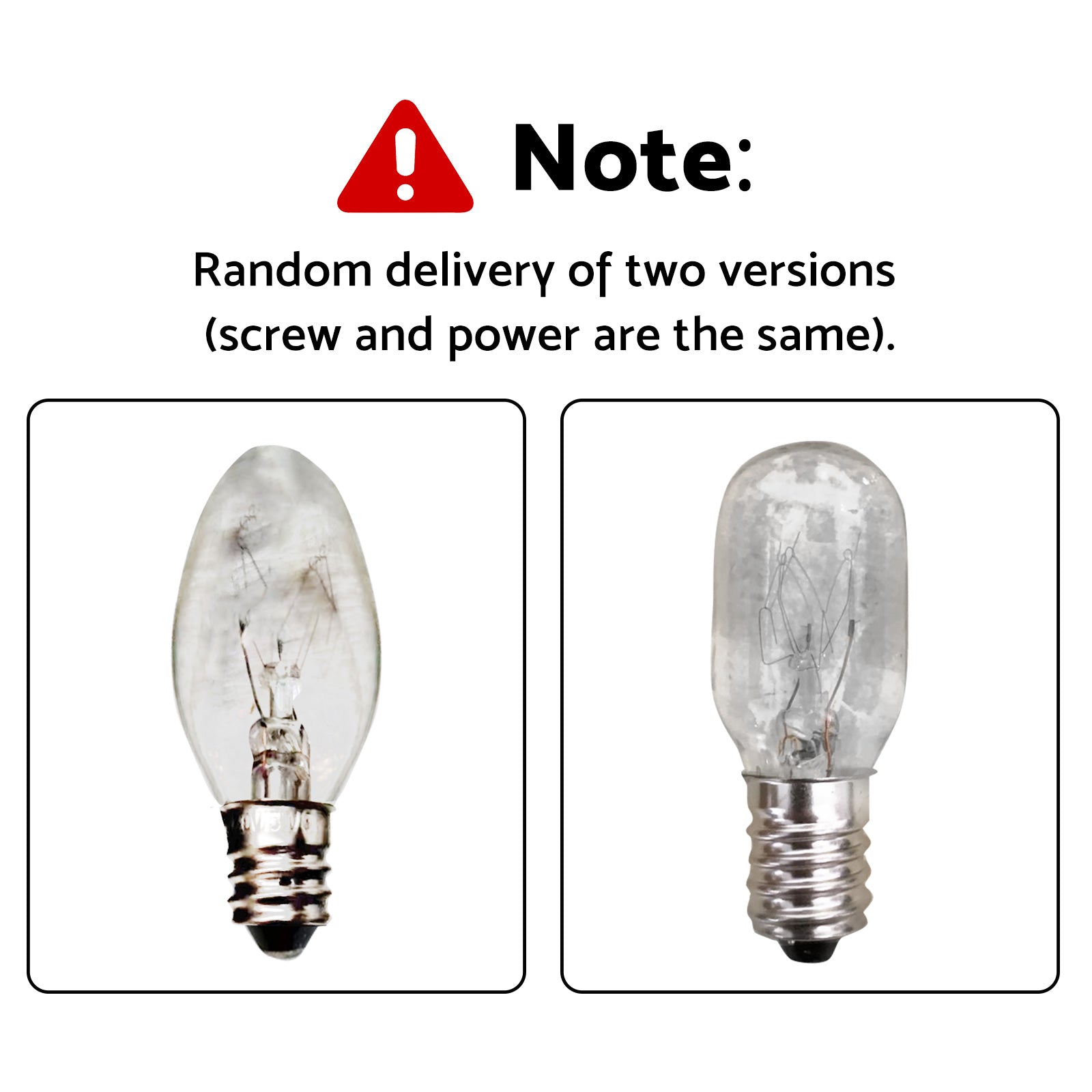 8x 7W/10W 240V E12/E14 Clear Bulbs Suitable For Night Light Replacement Warm Yellow Light.