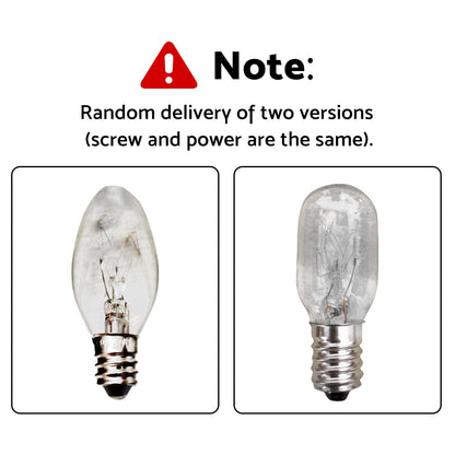 8x 7W/10W 240V E12/E14 Clear Bulbs Suitable For Night Light Replacement Warm Yellow Light.