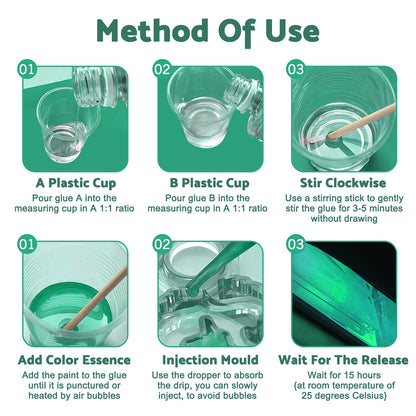 8L Epoxy Resin 1:1 AB Kit Suitable For Art DIY UV Crafts Glass & Water Clear Coating