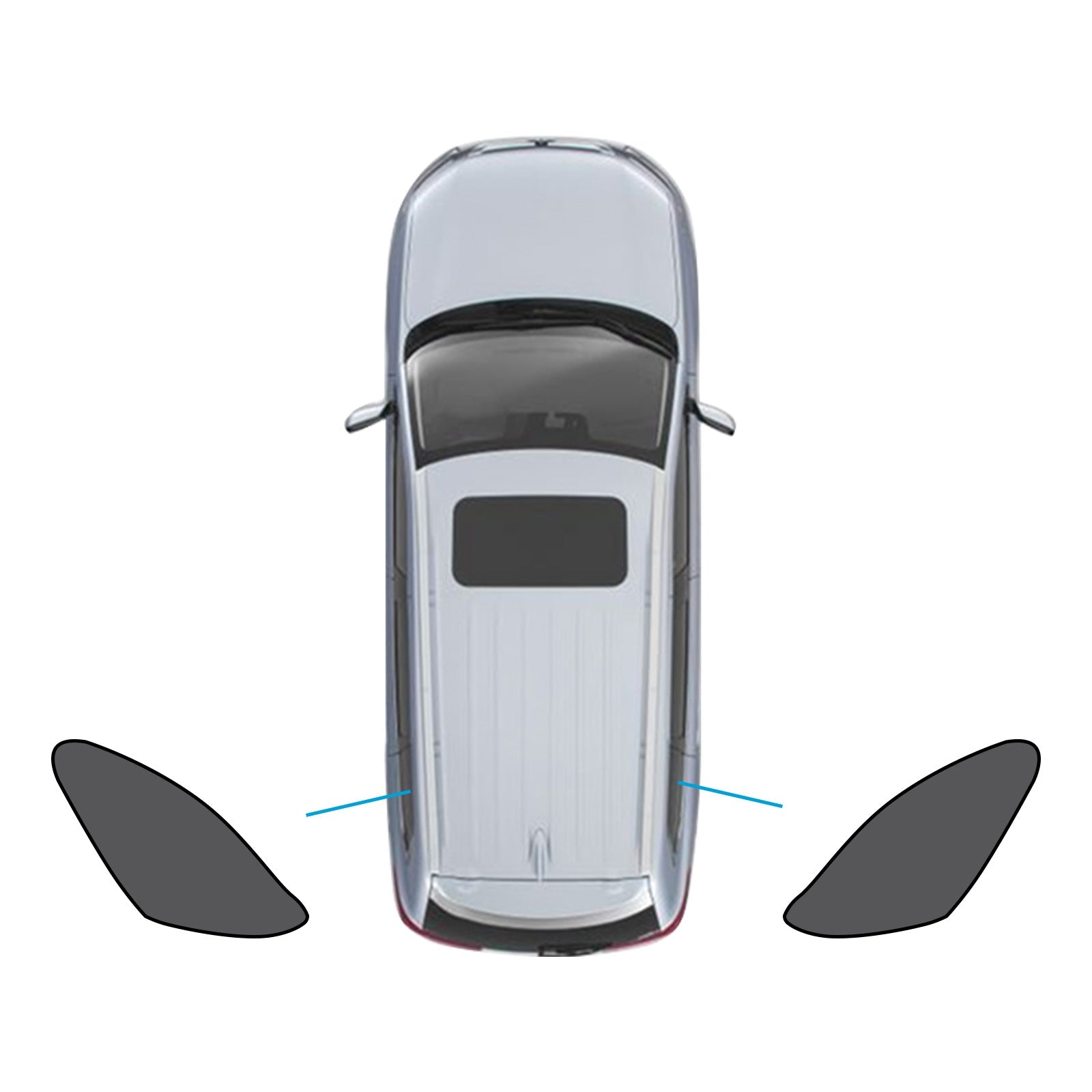 2x Triangular Car Window Sun Shades Suitable For Mazda CX-30 2019-2025 UV Protection.