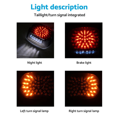 LED Rear Tail Light Brake Smoke Suitable For Harley-Davidson Touring 2000-2020 / Dyna Glide 2000-2017 / Softail 2000-2017