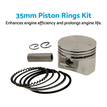 35mm Piston Rings Kit Suitable For Honda GX25 GX25N Engine Brush Cutter Trimmers.