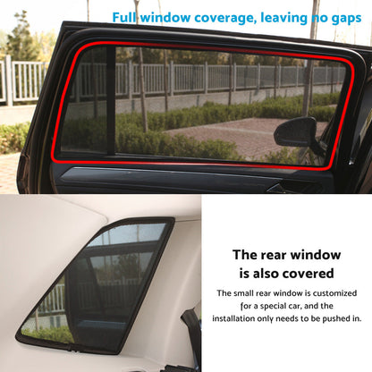 Magnetic Rear and Side Window Sun Shade Mesh Suitable For Toyota RAV4 2019-2023.