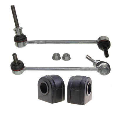 4Pcs Front Stabilizer Sway Bar Link & Bushing Suitable for BMW X5 E70