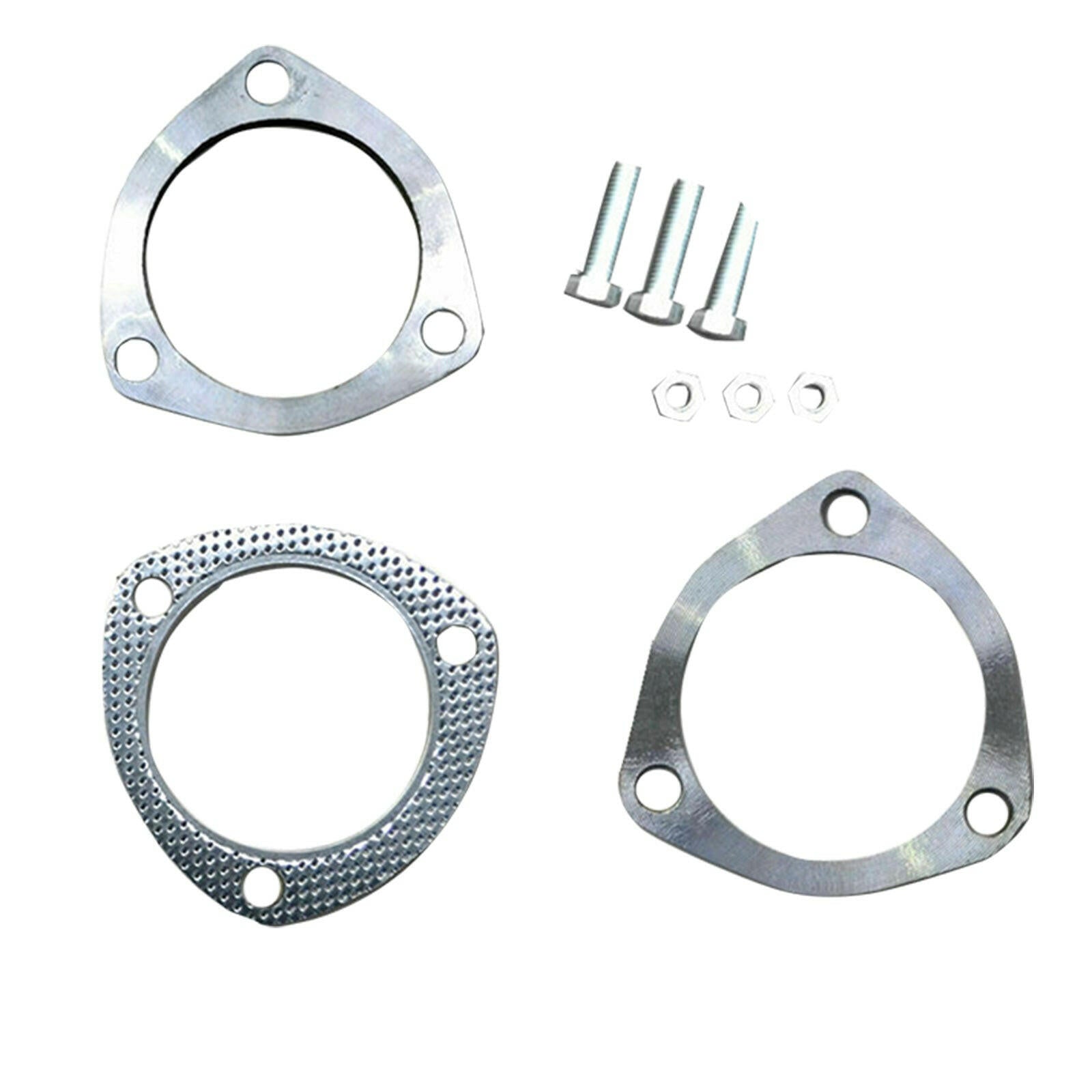 Universal Exhaust Flange Plate Set Stainless Steel 76mm 3" 111mm 9mm.