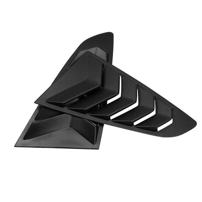 2x Side Window Louvers Sun Shade Cover Suitable For Ford Mustang 2015-2022.