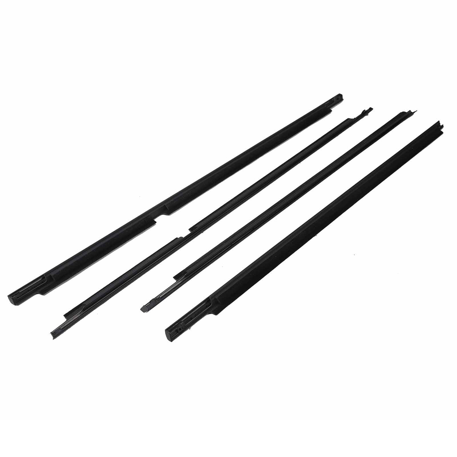 Black Weatherstrips Suitable For Toyota LandCruiser 100 105 Series Side Door 4pc.