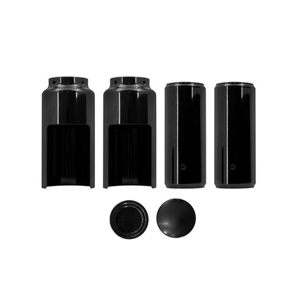 Black Fork Cover Set For Harley Softail M8 Street Bob 2018-2022 Full.