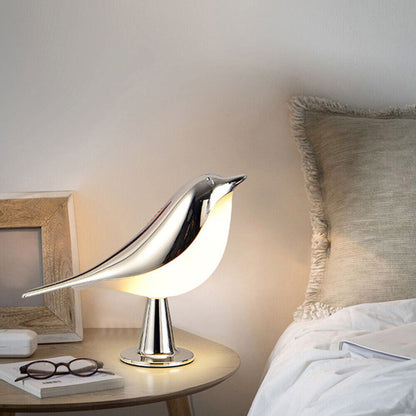 Modern Magpie Bird LED Table Lamp Touch Control Bedside Reading Night Light for Bedroom.