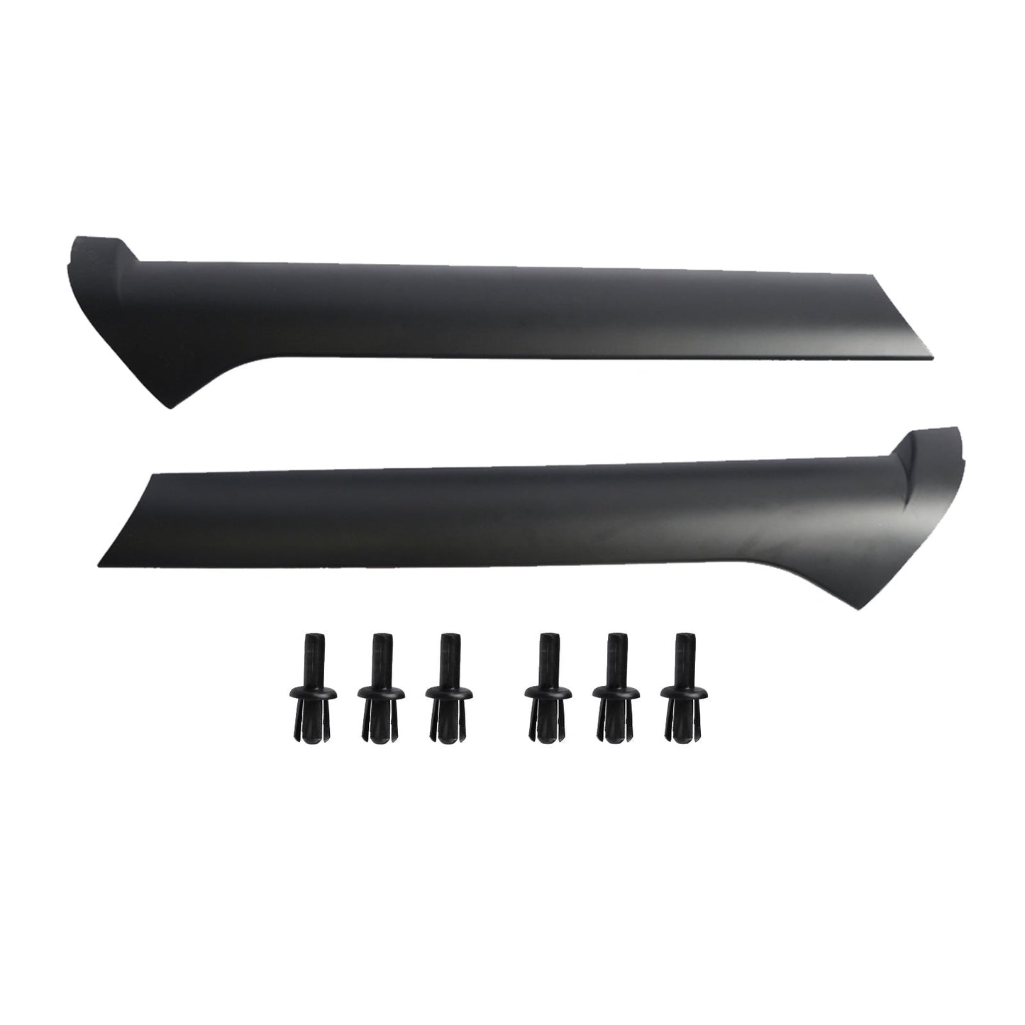 Pair Windscreen Pillar Moldings with Rivets Suitable for Land Rover Discovery 2