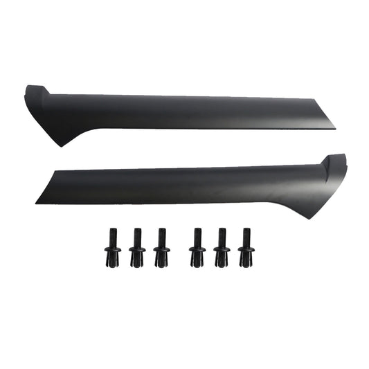 Pair Windscreen Pillar Moldings with Rivets Suitable For Land Rover Discovery 2 1999-2004
