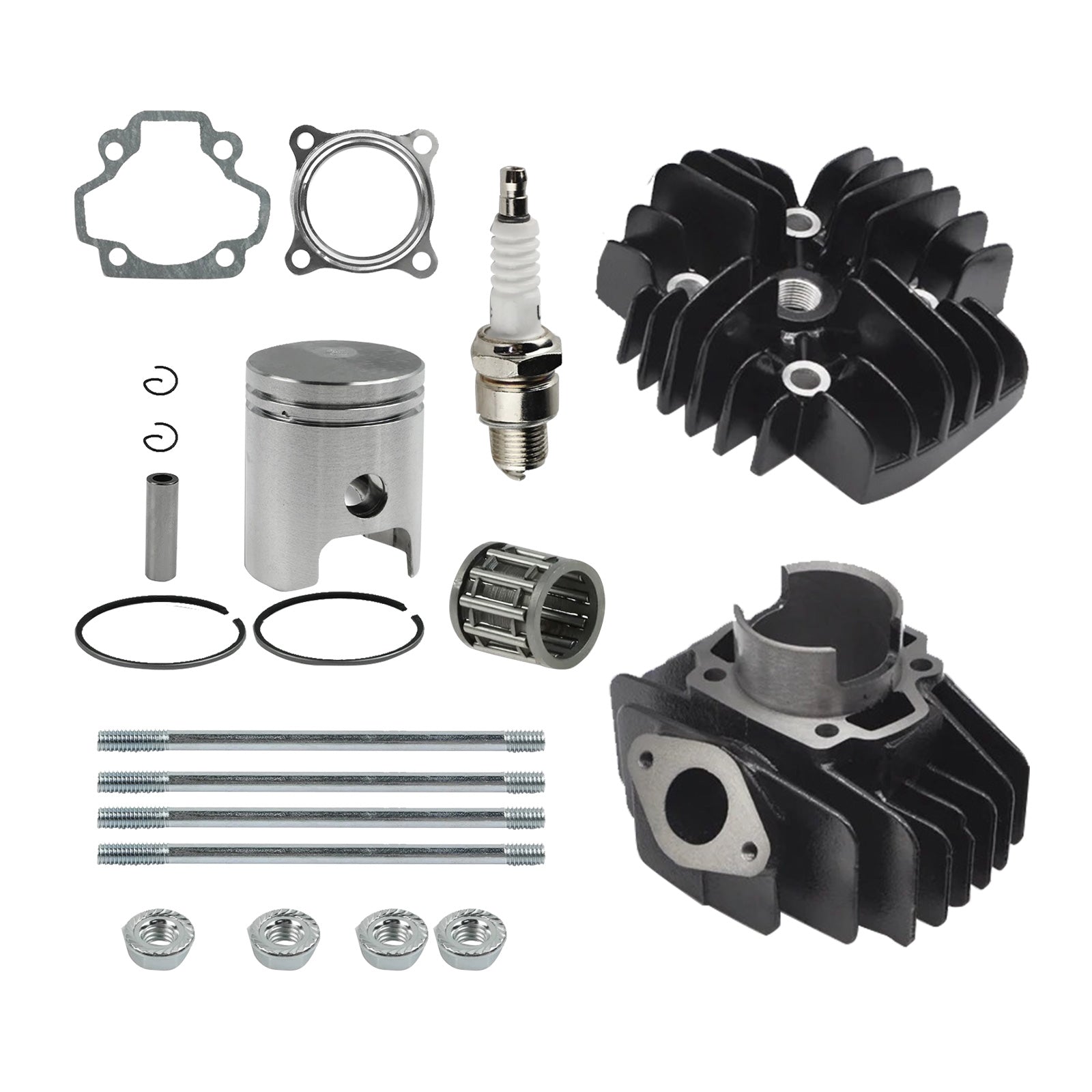 Big Bore Cylinder Piston & Gasket Kit Suitable For Yamaha PW50, QT50 60cc 1981-2009.
