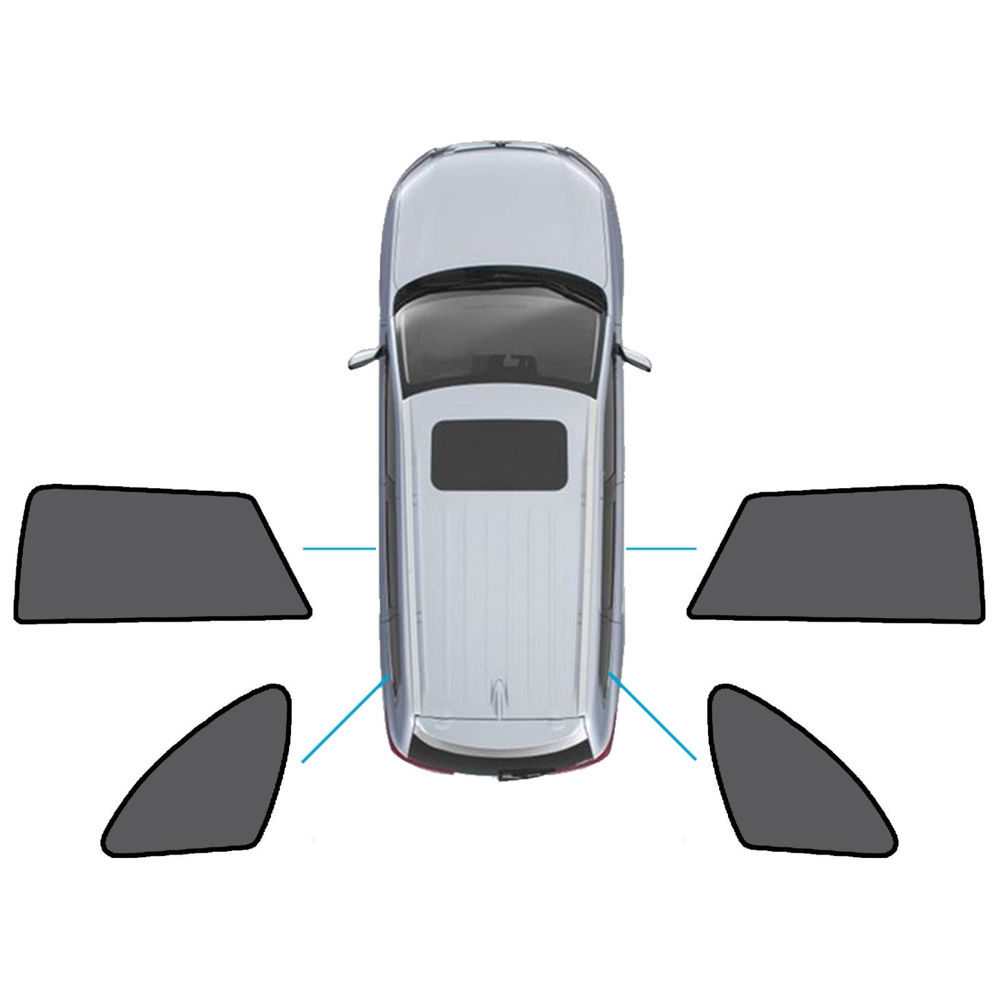 Magnetic Mesh Sun Blind Suitable for Subaru Outback Front Rear