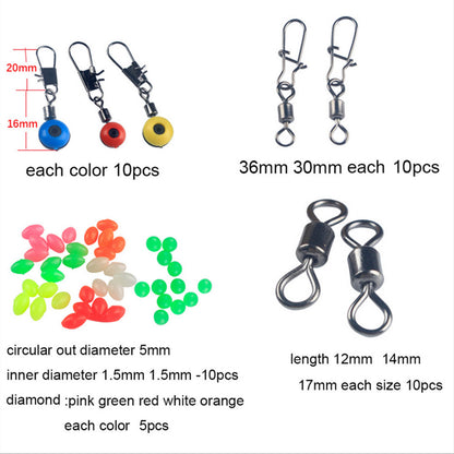 177-Piece Professional Fishing Accessories Kit Suitable For Outdoor Use ¡§C Includes Tackle Box, Swivels, Hooks & Beads.