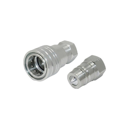 Pair Hydraulic Quick Release Coupling 1 or 2 Inch BSP Suitable For Tractor Loader Male & Female Set