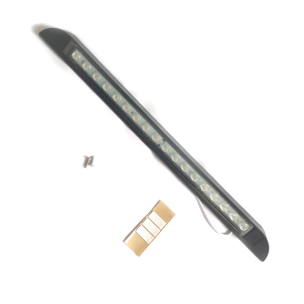 256mm 12V 9 LED Awning Light Touch Switch Strip Bar Caravan Camper Boat Marine.