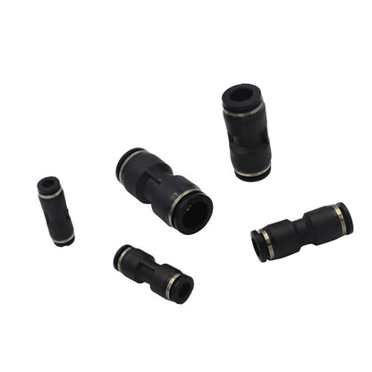 Pneumatic Push In Air Line Hose Quick Connect Kit 50x Suitable For Imperial Nylon Tubing.