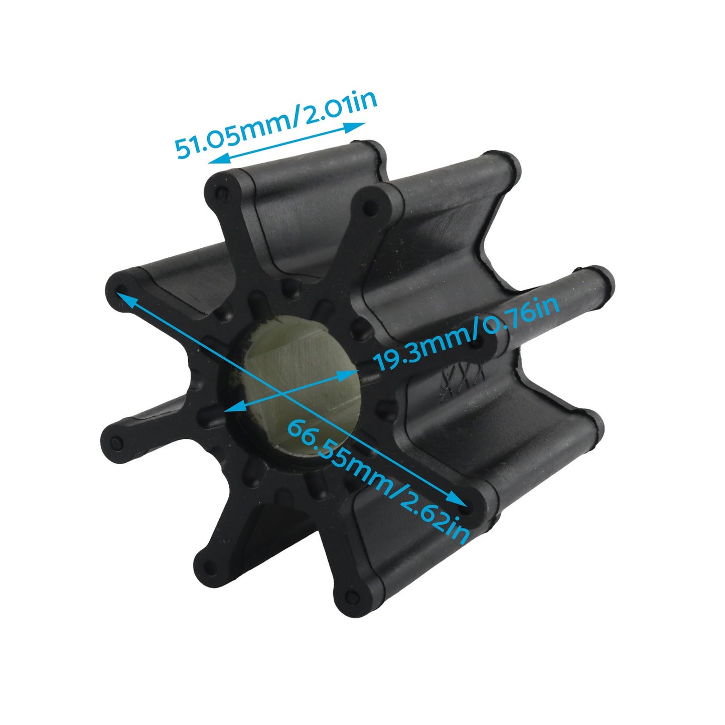 2x Water Pump Impellers Suitable For Mercury Mercruiser / Sierra 5.0L 5.7L 7.4L