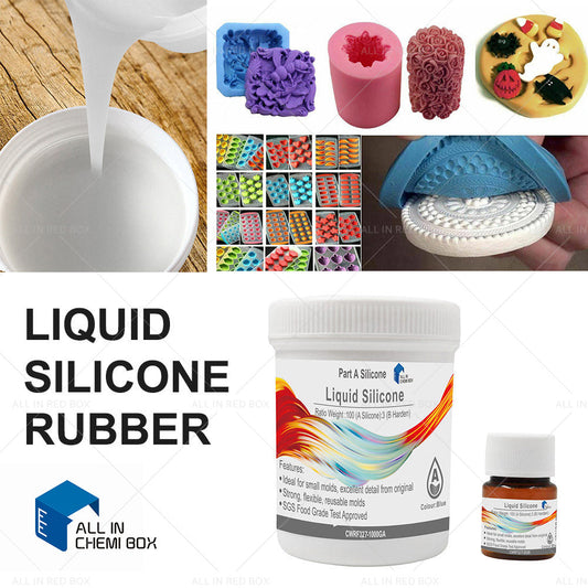SH25 Liquid Silicone Rubber Mould Making Kit 100 3 Mix - 1Kg 2Kg 5Kg 10Kg Blue.