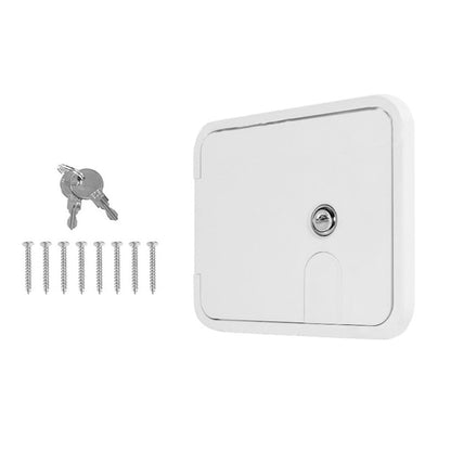 Caravan Utility Door Access Hatch Rectangle 194x165mm Suitable For RV Motorhome With Lock