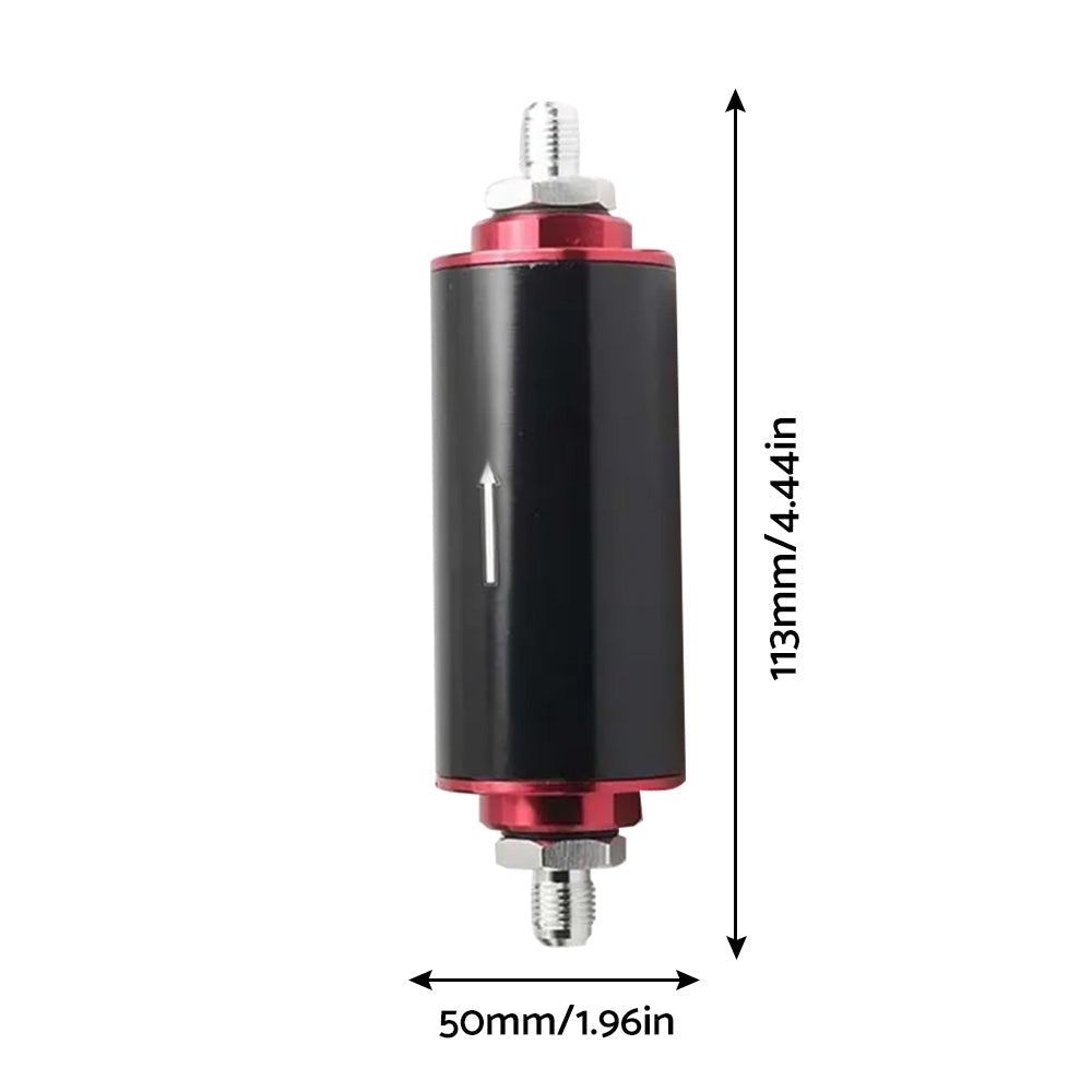 Universal Car 100 Micron AN6 AN8 AN10 Aluminum High Flow Fuel Inline Petrol Filter Suitable For Most Fuel Systems