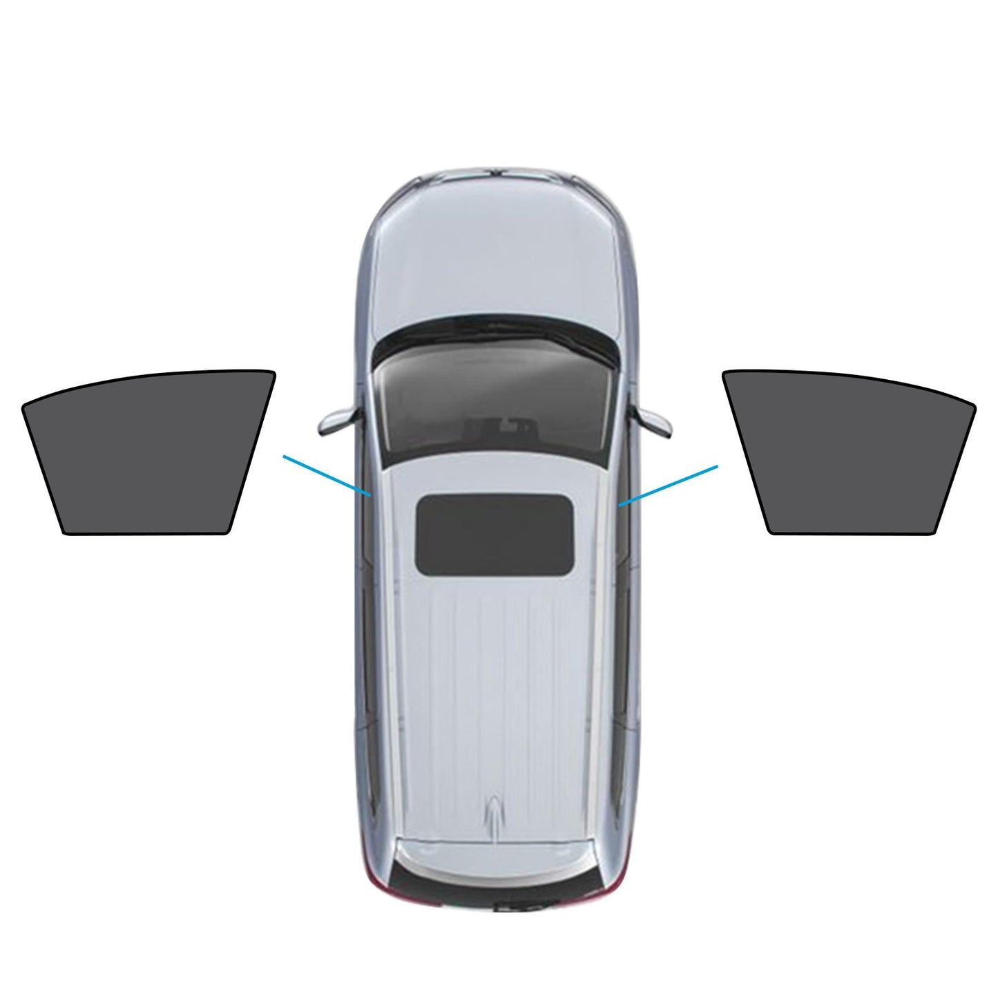 2x Car Front Window Shades Suitable for Mazda 6 Liftback 2nd Gen GH 2007-2012.