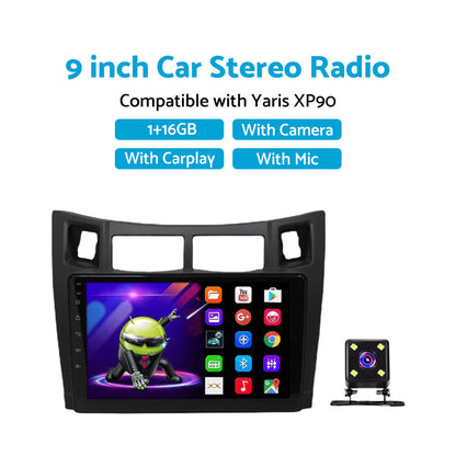 Suitable For Toyota Yaris XP90 05-12 Android 11 Carplay Radio Head Unit GPS Navi.