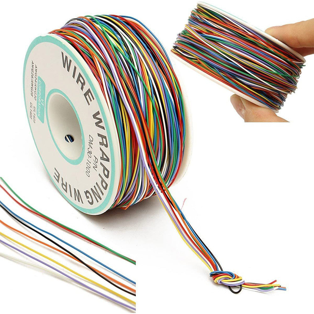 Wrapping Wire Tin Plated Copper Wire P or N DM-30-1000 30 AWG 250M Length 8 Colors.