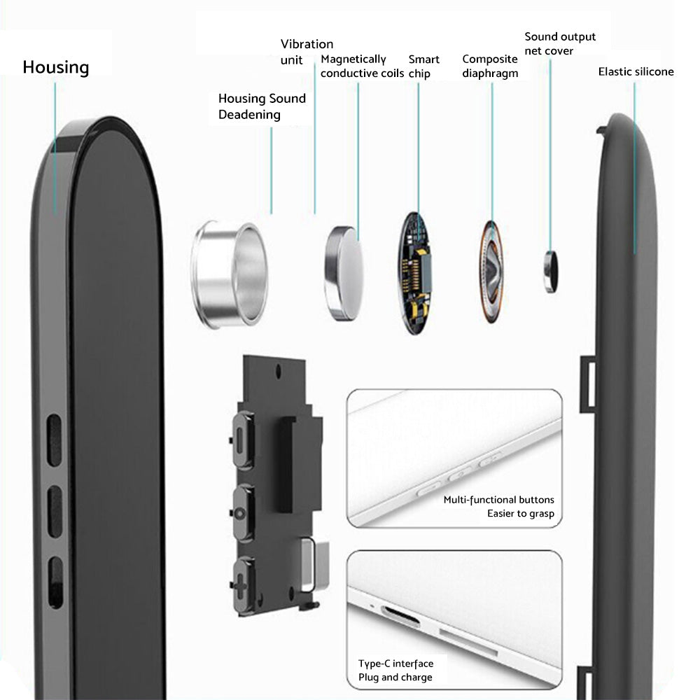 Under Pillow Bluetooth Speaker Bone Conduction Sound Box Suitable For Stereo Audio.