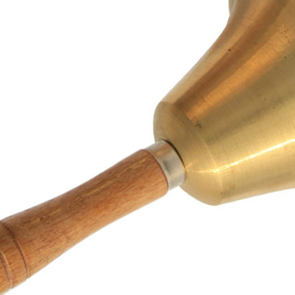 Brass Hand Bell Loud Call Bell Handbell Desk Ringbell for Wedding Festival.