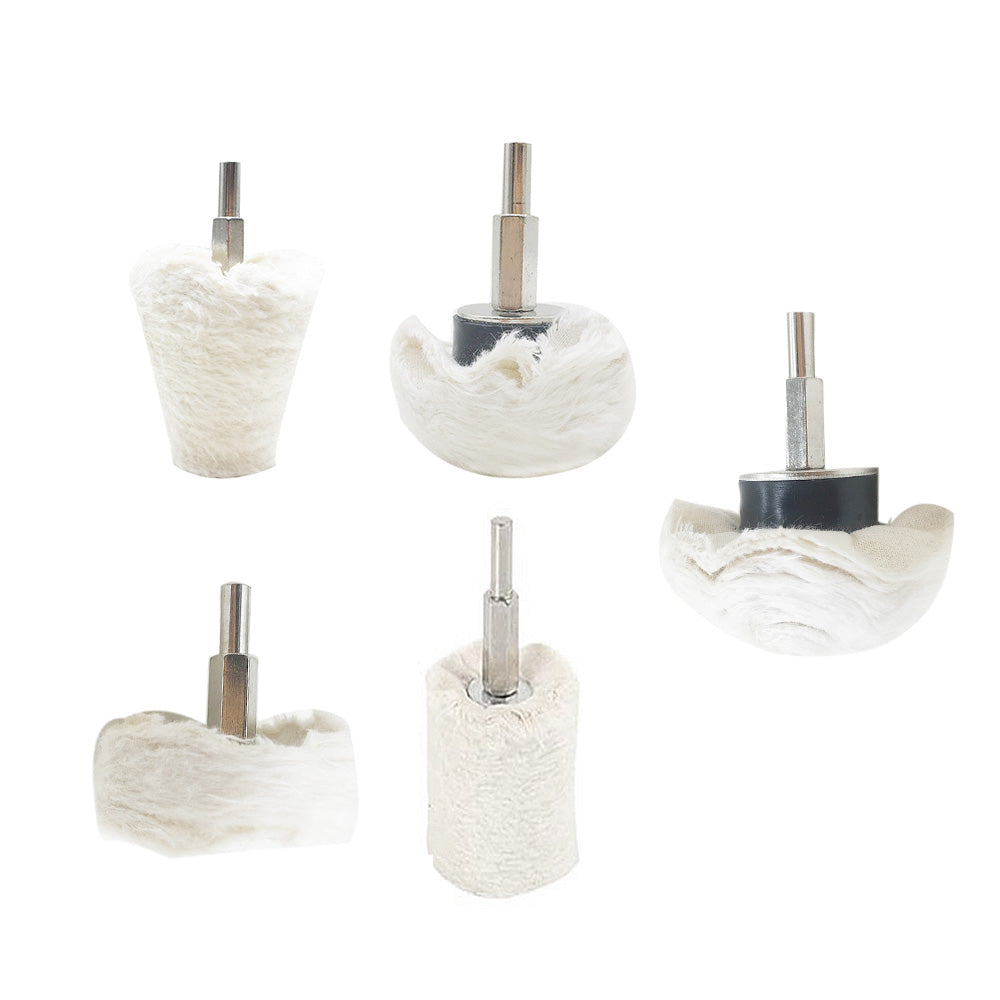Polishing Buffing Pad Mop Wheel Drill Kit 5PCS Suitable for Aluminum & Stainless