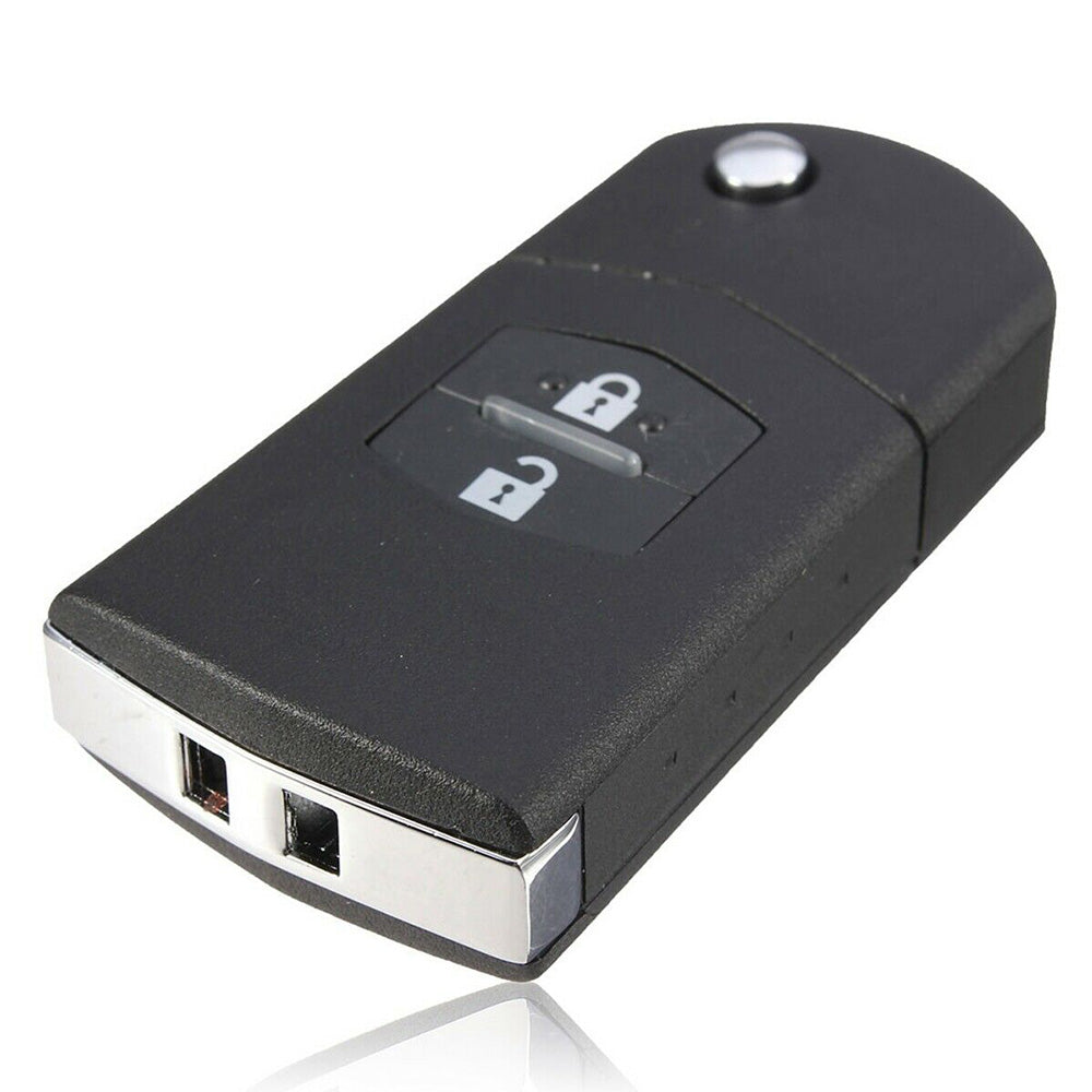 2Pcs x2 Button Remote Flip Key Car Shell Case Cover For Mazda 3 5 6 RX7 RX8 BT50.