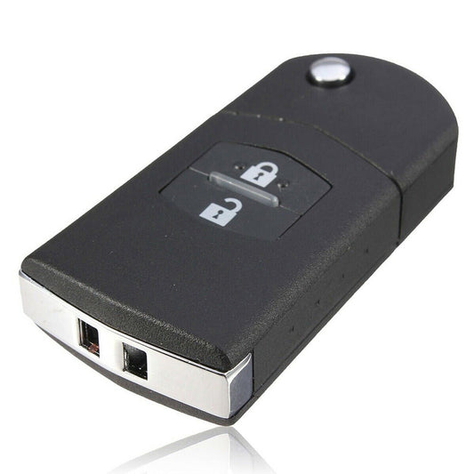 2Pcs x2 Button Remote Flip Key Car Shell Case Cover For Mazda 3 5 6 RX7 RX8 BT50.