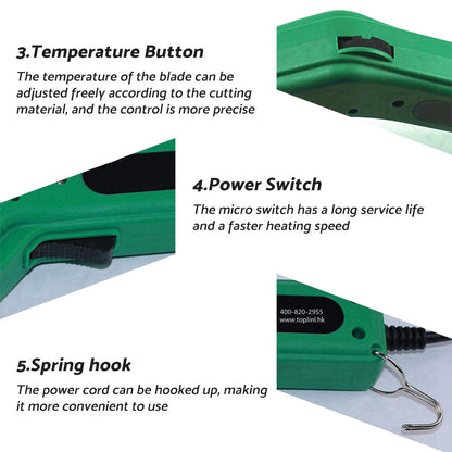 100W HOT KNIFE ROPE CUTTER FOR CUTTING ROPE AND WEBBING MARINE INDUSTRIAL.
