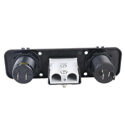 50 Amp Anderson Plug USB 3. 0 Cigarette Socket Flush Mount Recessed Plate REDARC.