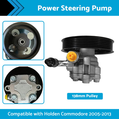 Power Steering Pump  and  Pulley For Holden Commodore 6. 0L V8 VE VZ L98  2005-2013.