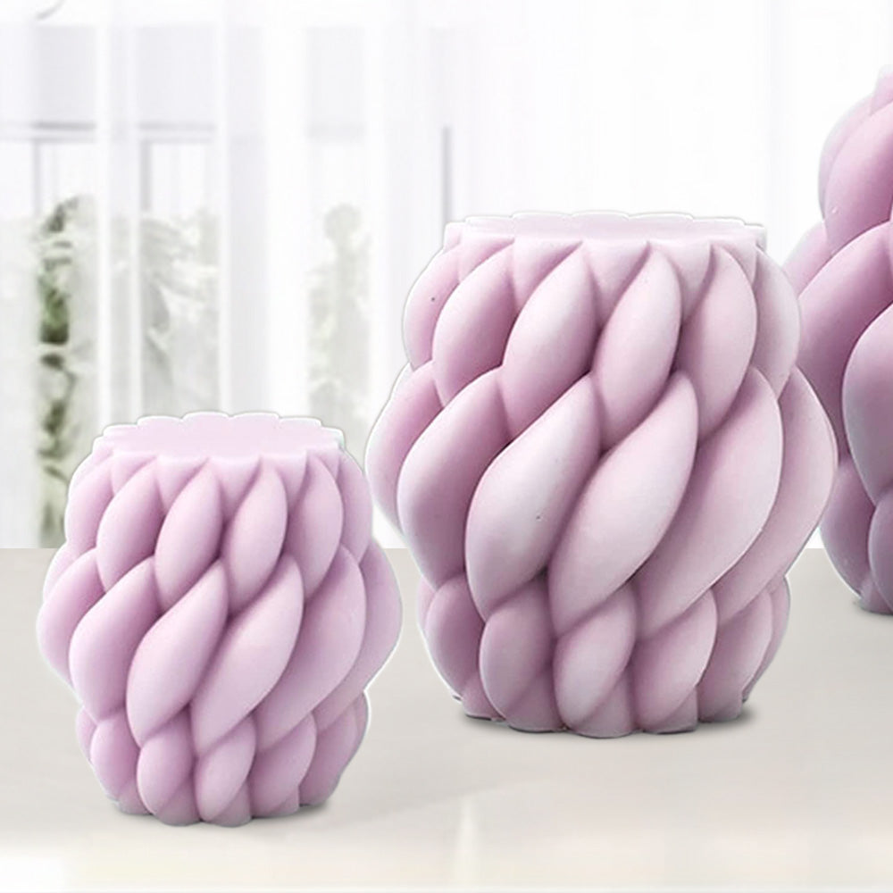2PCS Candle Mold 3D Silicone Resin Candle Mould Epoxy Casting Mould DIY Craft.