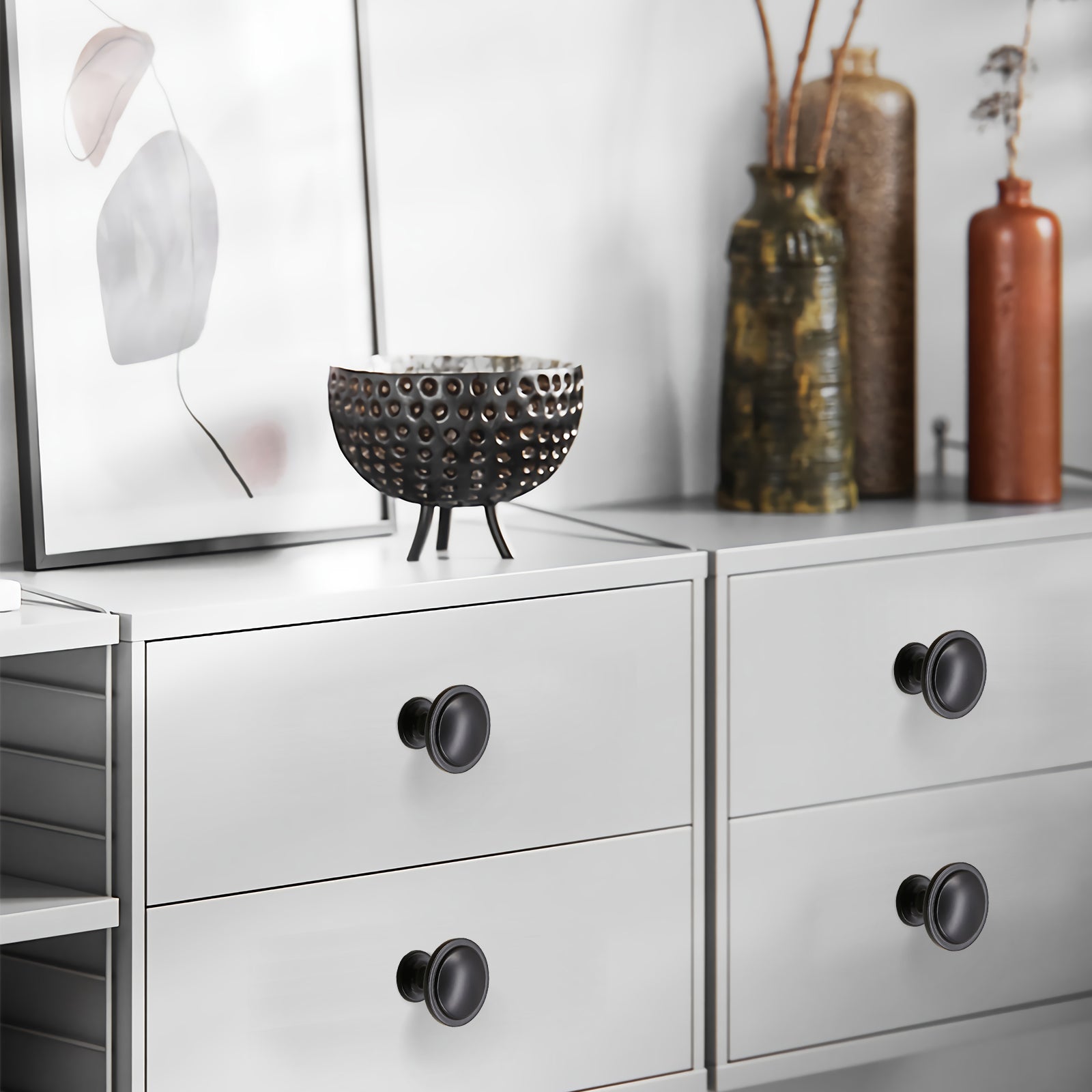 4PCS Set Kitchen Cabinet Knobs Drawer Knobs Drawer Handle for Dresser Drawers.