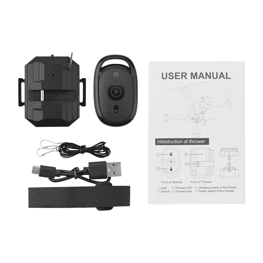 Drone Dropping Delivery Thrower Air Dropper Device Suitable for DJI Mini 3 Pro.