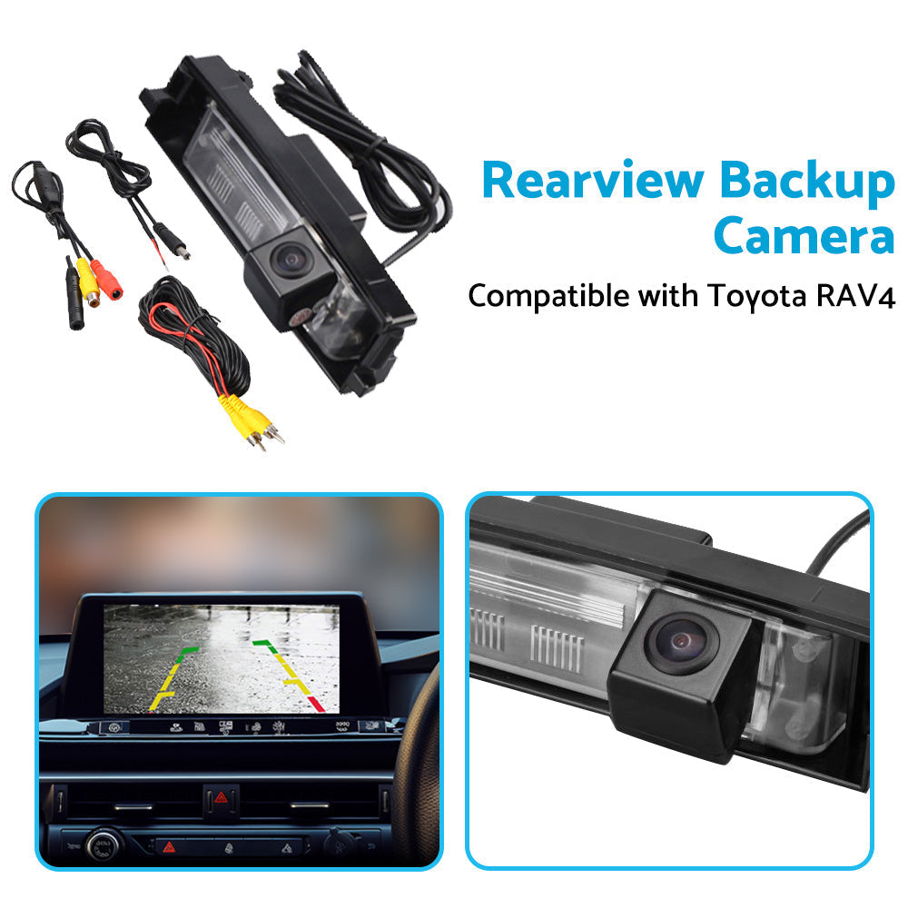 Car Reverse Camera Rear View Backup Parking Suitable for Toyota RAV4 2006-2012.