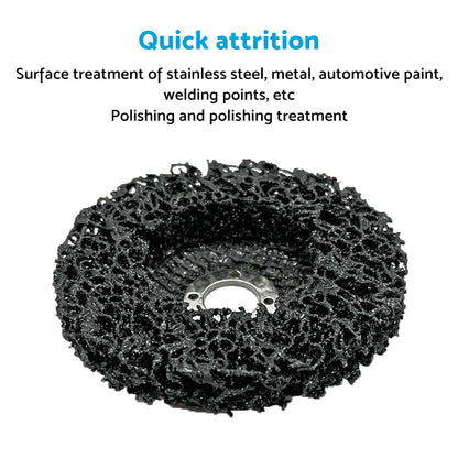 5/10PCS 100mm Poly Strip Disc Wheel Paint Rust Removal Clean Angle Grinder Black.