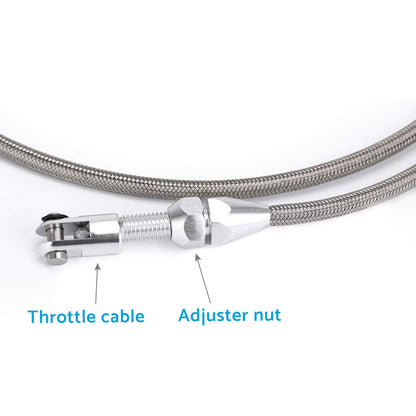 36 inch  Braided Throttle Cable Kit Suitable For 97-07 Chevrolet LS1 4. 8 5. 3 5. 7 6. 0.