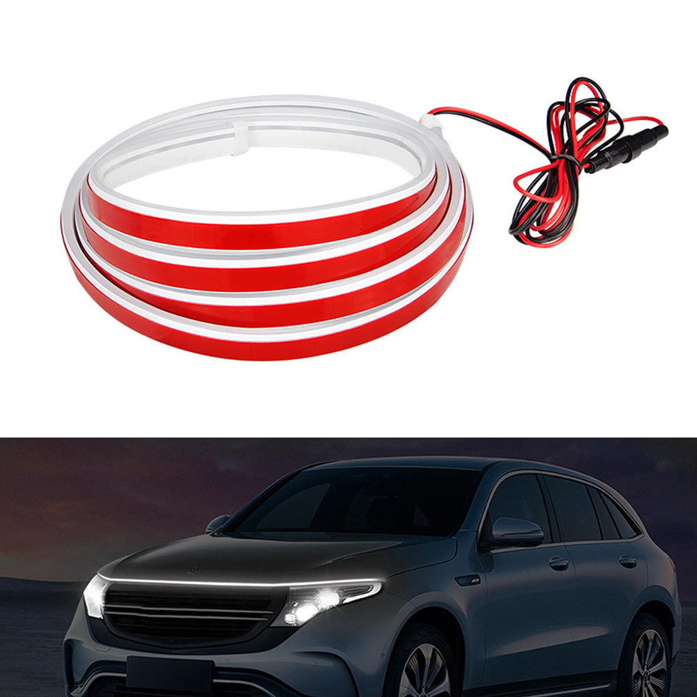 1. 8M  Start Scan Dynamic LED DRL Car Hood Light Strip Daytime Running Light.