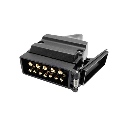 82171BL 12 Pin Flat Connector Plug Suitable For Trailer Caravan Boat Vehicle.