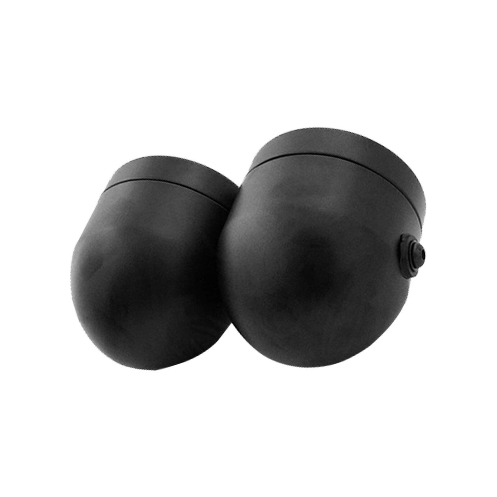 Black Twin Universal Headlight Dual Lamp Suitable For Motorcycle Street Fighter.
