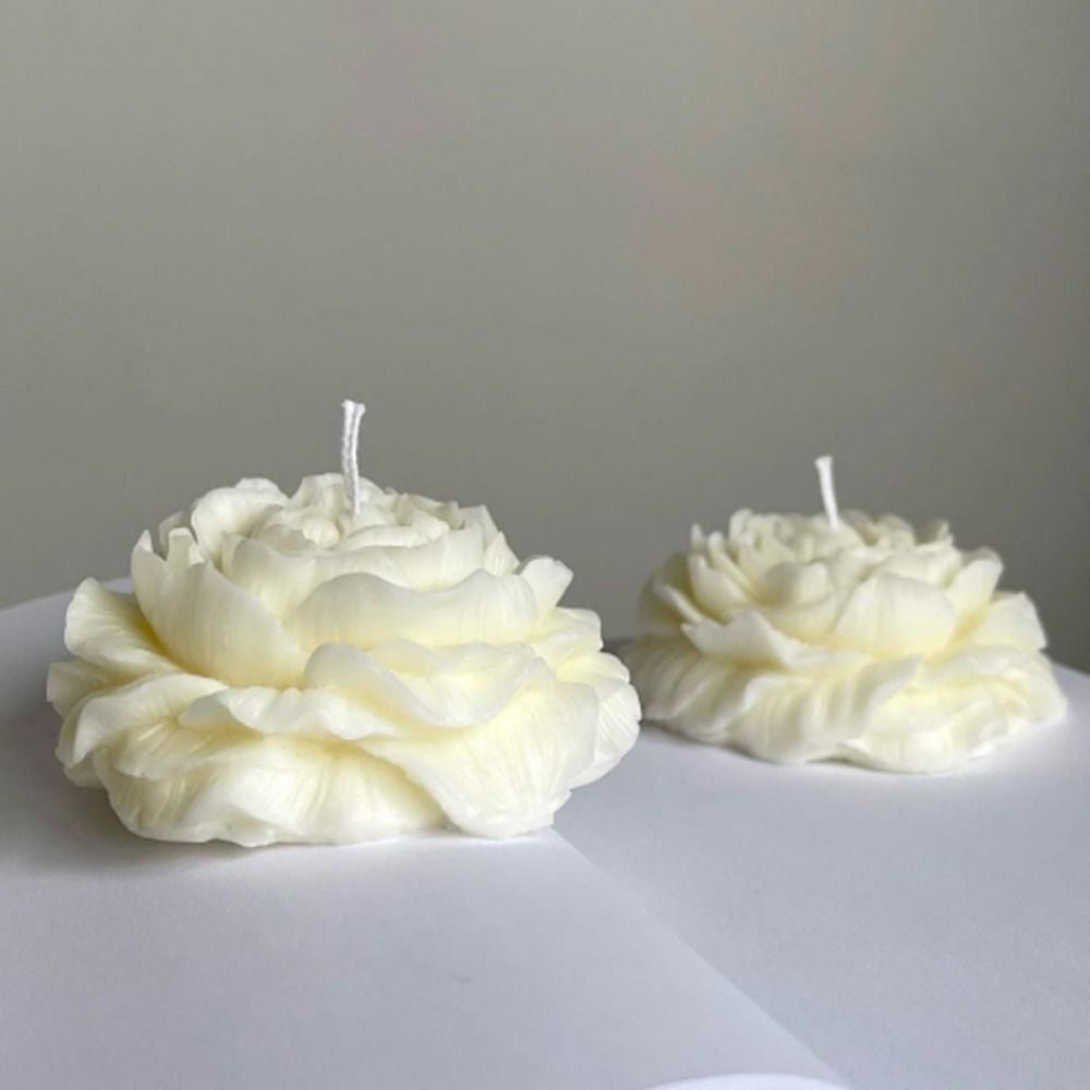Silicone Peony Aromatherapy Soap Wax Candle MOLD Making Resin Mould DIY Craft.