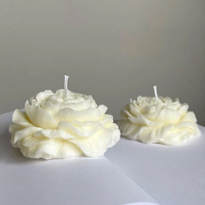 Silicone Peony Aromatherapy Soap Wax Candle MOLD Making Resin Mould DIY Craft.