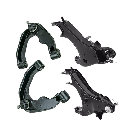 Front Upper & Lower Control Arms 2x Suitable For Nissan Navara D22 4WD 1997-2015