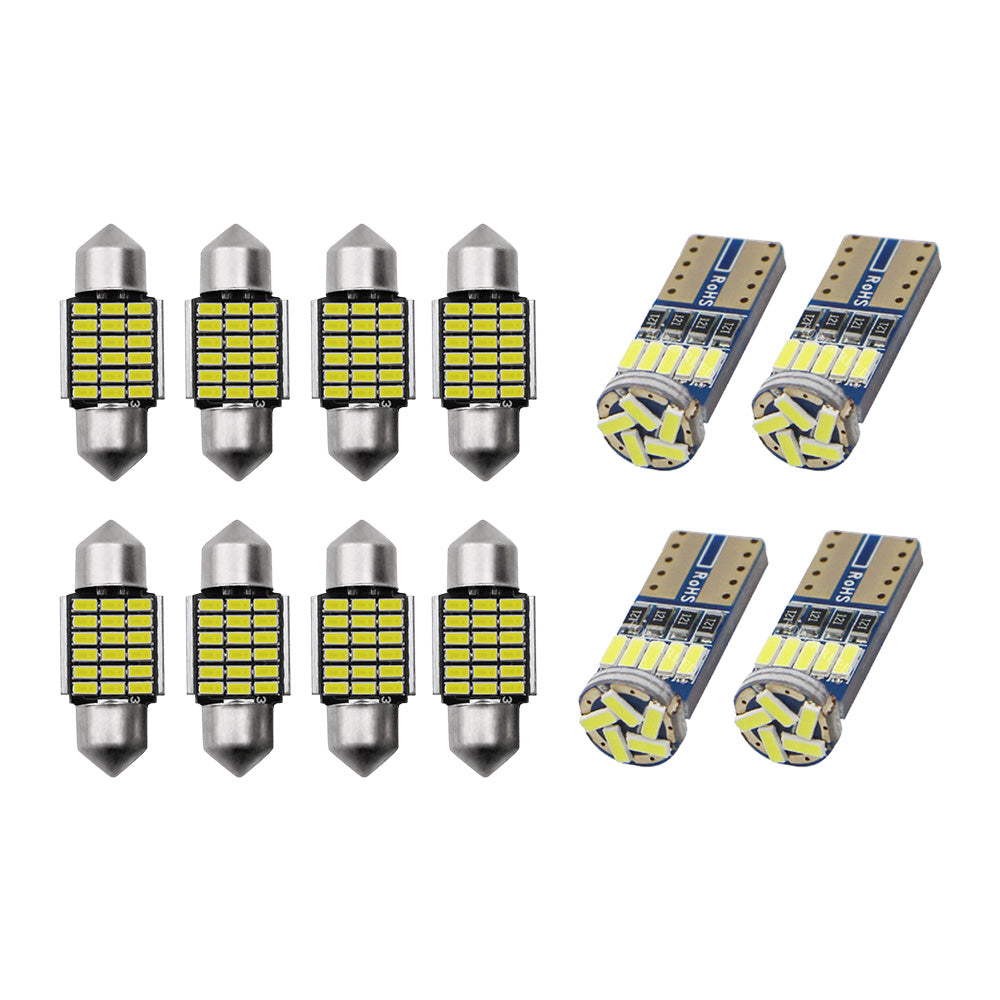 12x Interior LED Light Upgrade Kit Suitable For Toyota Landcruiser Prado 150 Series.